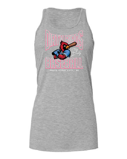DIRTY BIRDS - BELLA + CANVAS - Women's Flowy Racerback Tank