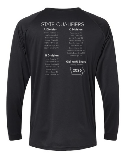 SIBLEY AAU STATE WRESTLING DRI FIT LONG SLEEVE