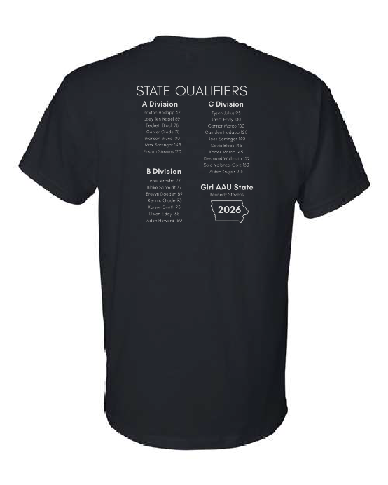 SIBLEY AAU STATE WRESTLING GILDAN 50/50 T SHIRT
