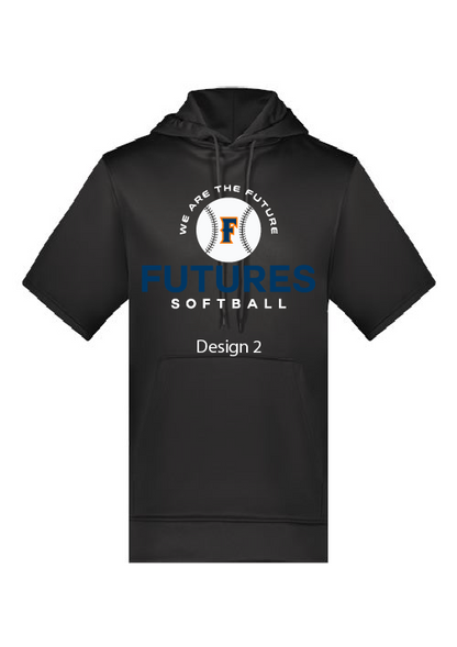 ROBINATOR Fleece Short Sleeve Hooded Pullover SOFTBALL 6871