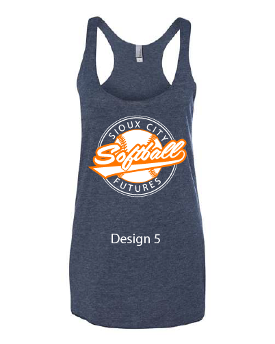 Women’s Triblend Racerback Tank 6733 SOFTBALL