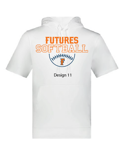 ROBINATOR Fleece Short Sleeve Hooded Pullover SOFTBALL 6871