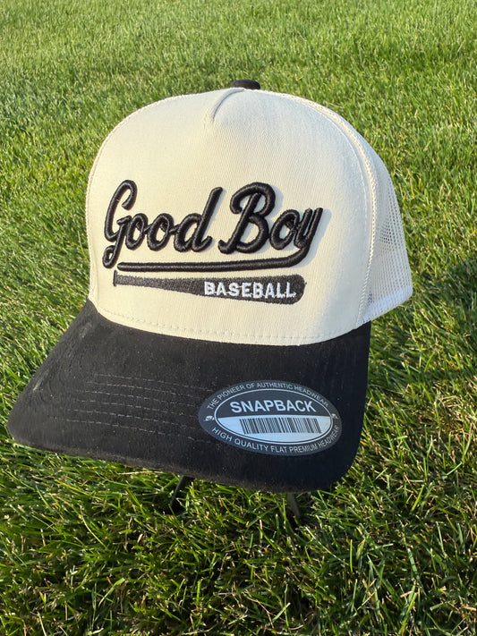 SNAPBACK CREAM/BLACK GOOD BOY BLACK BATS