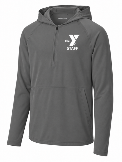 Sport-Tek Repeat 1/2-Zip Long Sleeve Hooded Jacket STAFF