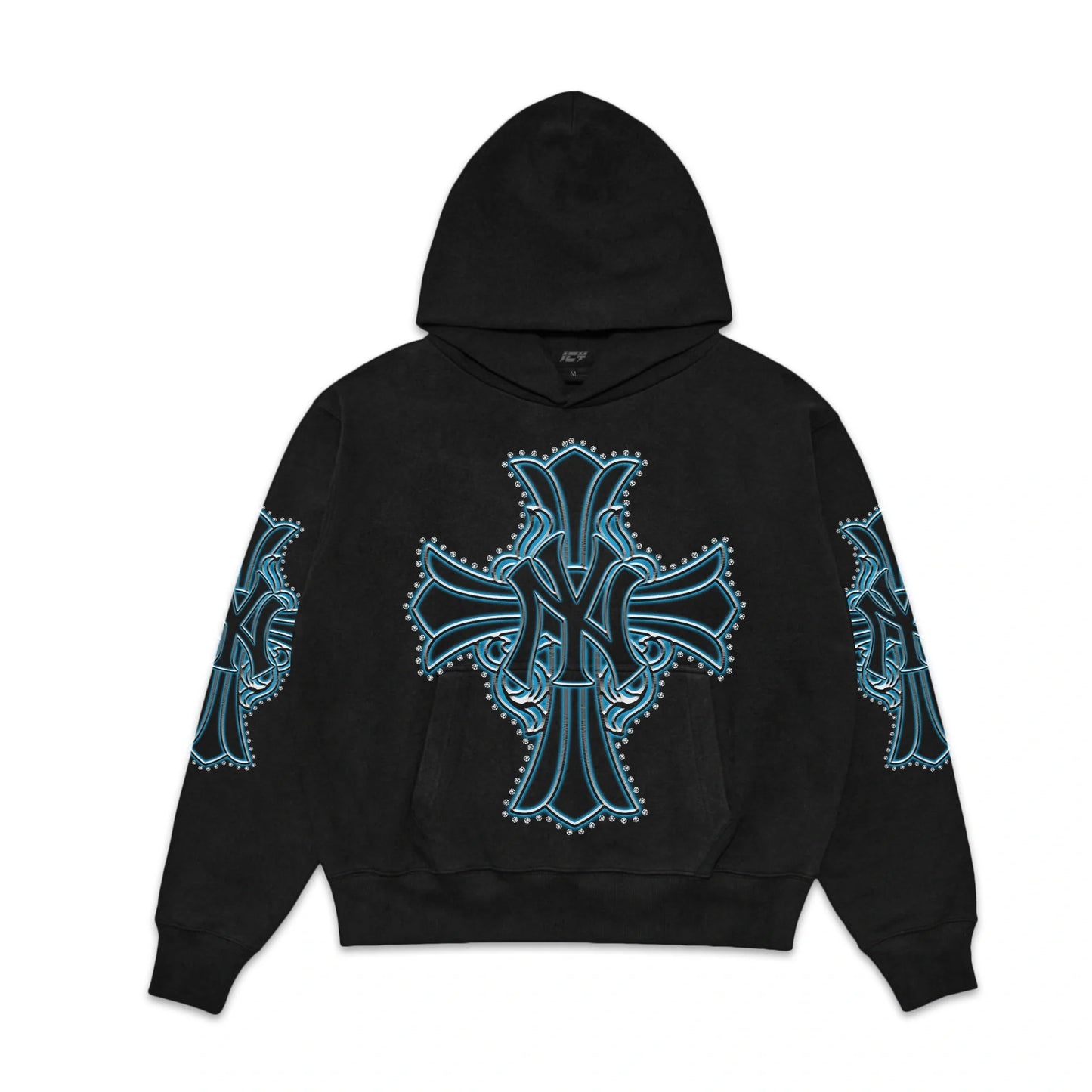 New York Cross Graphic Hoodie Icy