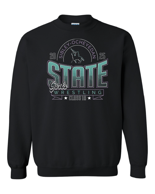 Sibley Ocheyedan Girls State Wrestling GILDAN CREWNECK