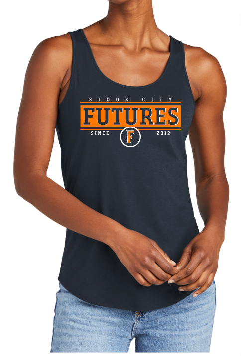 Womens District® Perfect Tri Relaxed Tank Sioux City Futures 2012  Image 3 orange