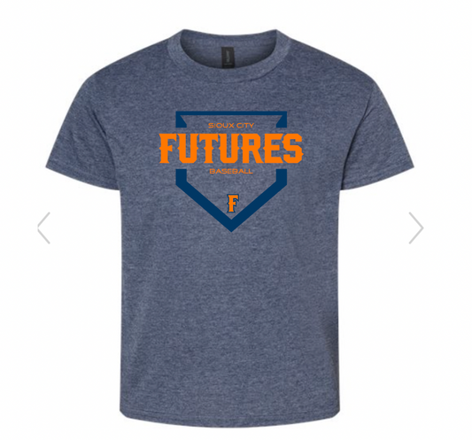 YOUTH Sioux City Futures Baseball Base Tee Image 26