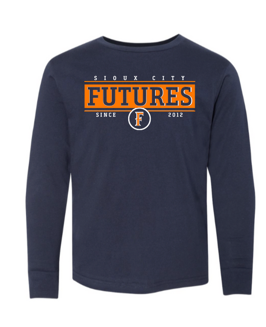 Youth Long Sleeve Sioux City Futures Since 2012 Navy Image 3