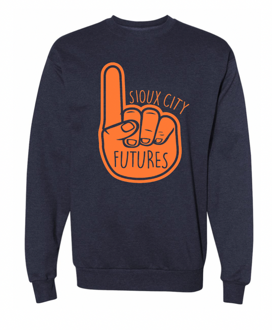 Unisex Sioux City Futures #1 Navy Fleece Crewneck | Navy Image 21