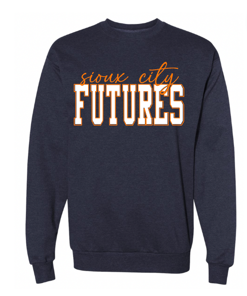 Unisex Sioux City Futures Navy Fleece Crewneck | Navy Image 22