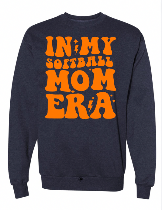 Unisex In My Softball Mom Era  Crewneck Fleece Navy  Image 20