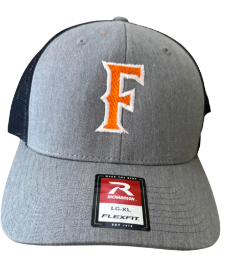 FUTURES Richardson - R-Flex Trucker Cap - 110 Grey/Navy Hat Orange F