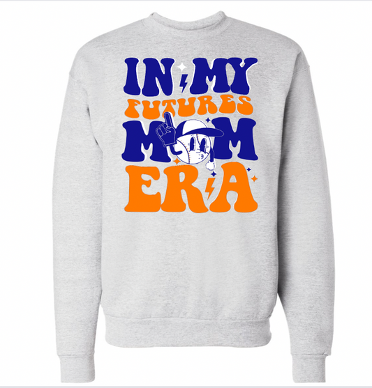 In My Futures Mom Era  Crew Unisex Sweatshirt | Grey Image 5