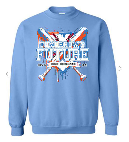 (3 COLORS) Tomorrows Future Crewneck Navy/Blue Fleece