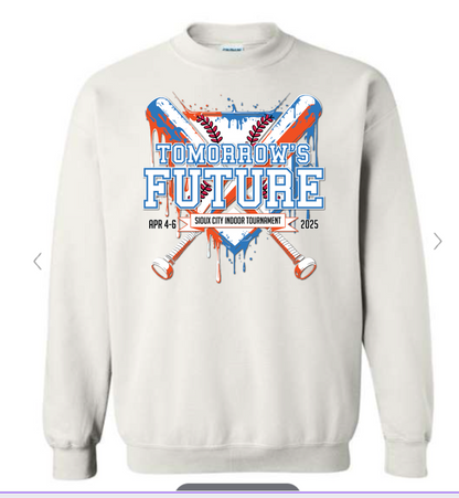 (3 COLORS) Tomorrows Future Crewneck Navy/Blue Fleece