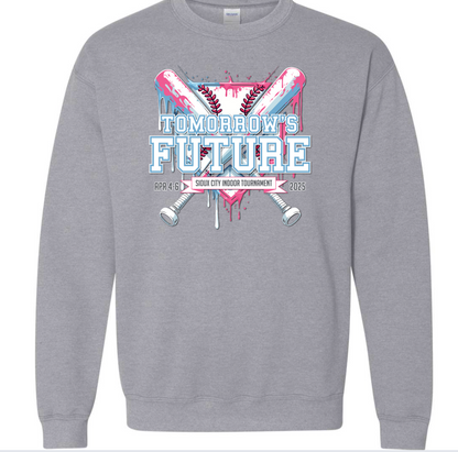 (4 COLORS) Tomorrows Future Crewneck Pink/Blue Fleece