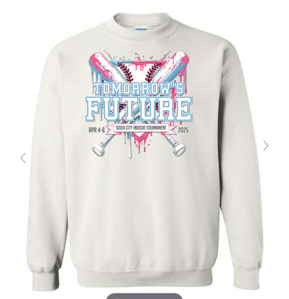 (4 COLORS) Tomorrows Future Crewneck Pink/Blue Fleece