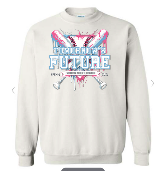 (4 COLORS) Tomorrows Future Crewneck Pink/Blue Fleece