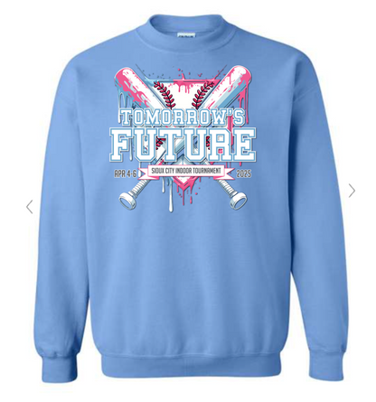(4 COLORS) Tomorrows Future Crewneck Pink/Blue Fleece