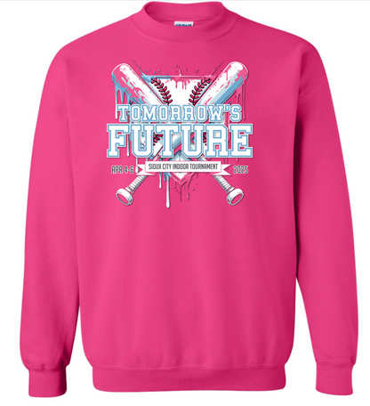(4 COLORS) Tomorrows Future Crewneck Pink/Blue Fleece