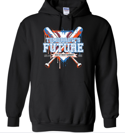 4 Colors Tomorrows Futures Orange/Blue  Fleece Hoodie Gildan YOUTH & ADULT