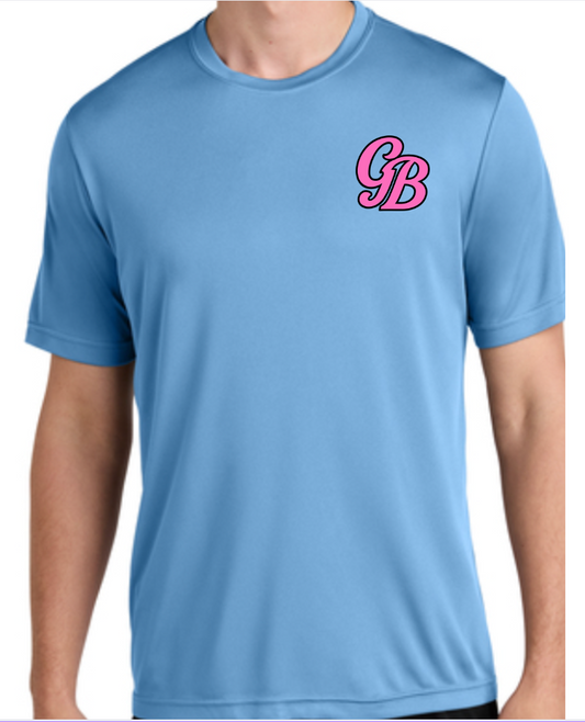 Good Boys Sports Tee LEFT CHEST Initial GB Performance Tee