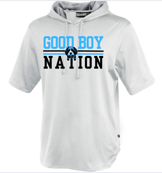 Good Boy Nation Short Sleeve Hoodie Short Sleeve Warmup Hoodie  183