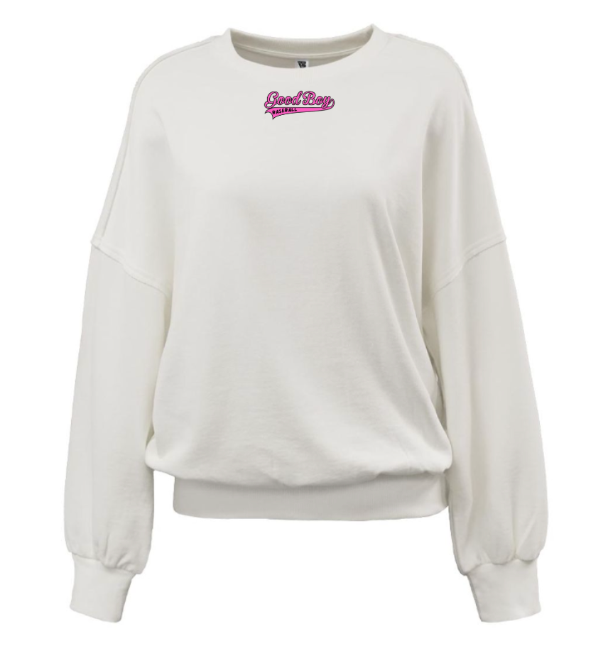 Mini Goodbye Logo Womens Drop Shoulder Crew 8464