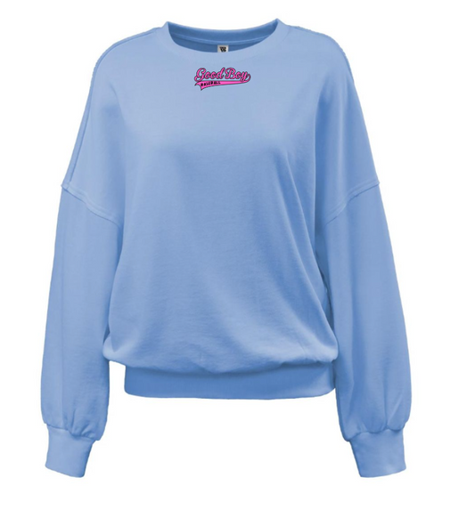 Mini Goodbye Logo Womens Drop Shoulder Crew 8464