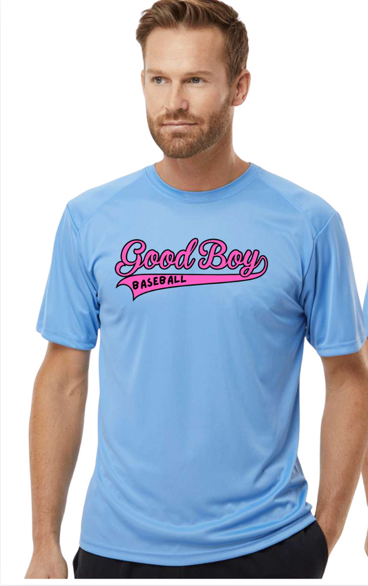 Good Boy Logo  Dry Fit Tee 200. (YOUTH/ADULT)