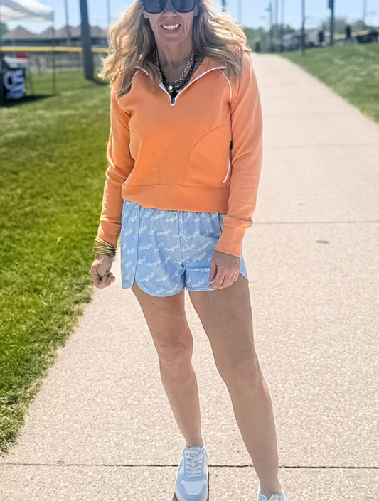 Baseball Mom Shorts 2.0 Dry Fit Baseball On The Go Daily Short 4" Inseam | SALTY WAVE