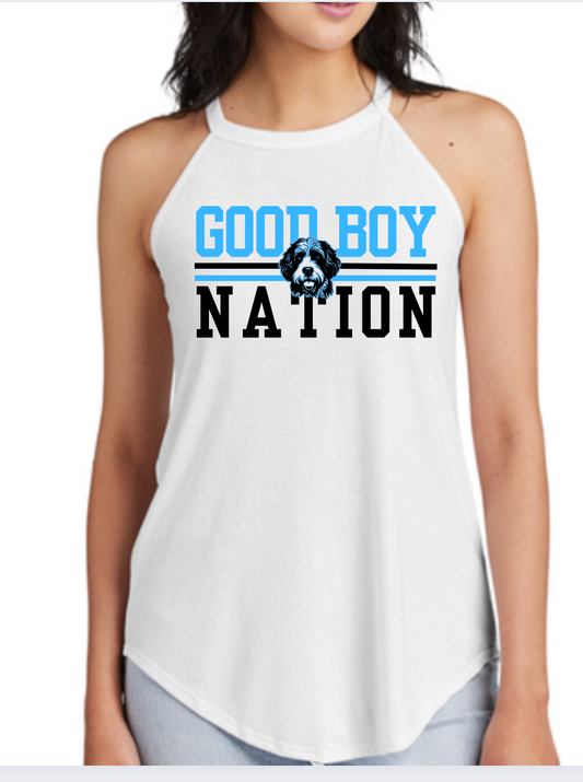 Good Boy Nation Tank  DT137L District ® Women’s Perfect Tri ® Rocker Tank