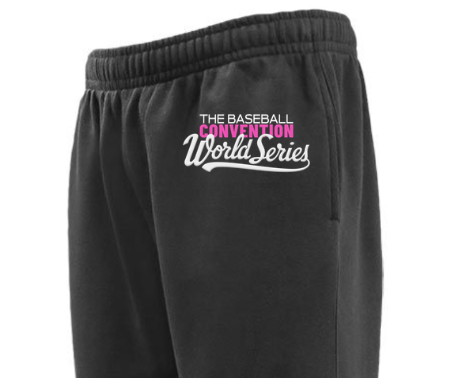 Good Boy Las Vegas  Sweatpants Straight Leg Black with Blue LOGO-8104