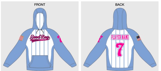 Custom Player Team Hoodie Good Boy with Player Name Order ( 6 WEEK WAIT)