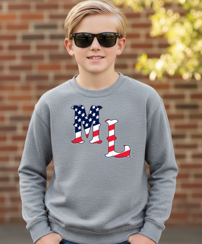 YOUTH MOUNTAIN SWEATSHIRT CREW  MLUSA