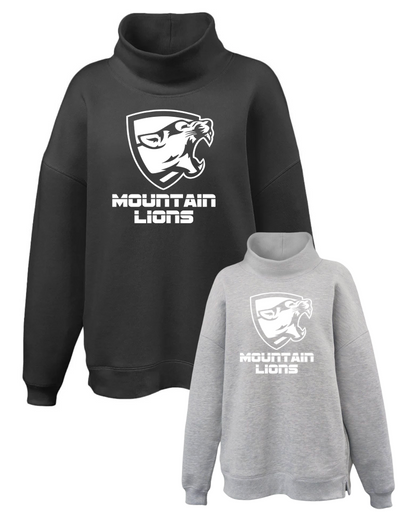 Womens Mountain Lion Cowl Neck ( PREORDER FEB 20TH) MLWHITE