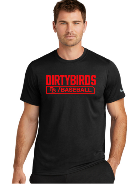NIKE Dirtybirds Dry-Fit Tee Nike Swoosh Sleeve Legend Tee - BLACK