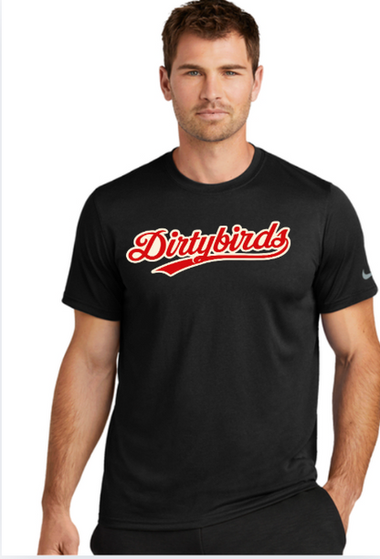 NIKE Dirtybirds Dry-Fit Tee Nike Swoosh Sleeve Legend Tee - BLACK