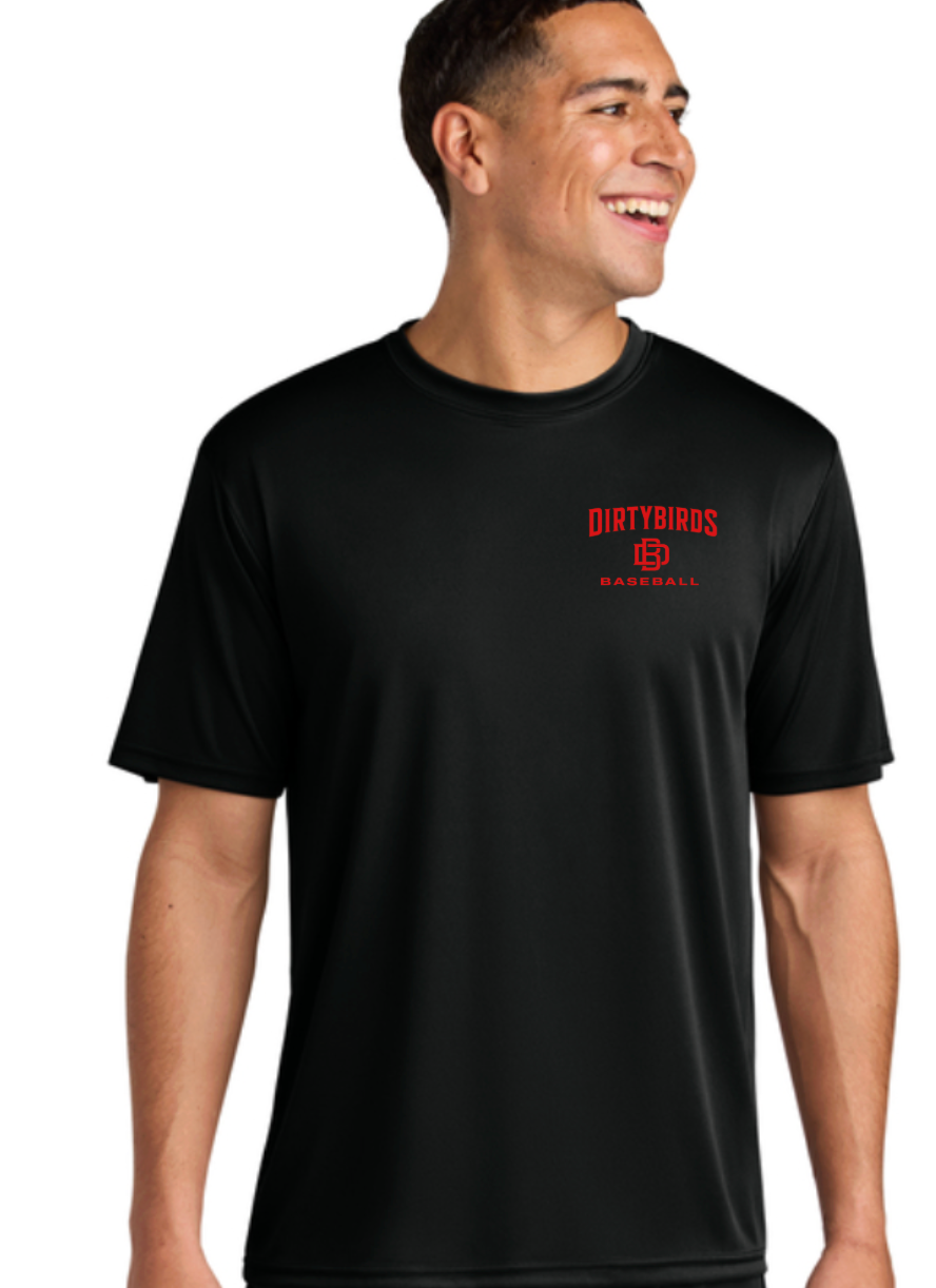 DIRTYBIRDS Unisex A4 Cooling Performance Short Sleeve Tee  LEFT CHEST