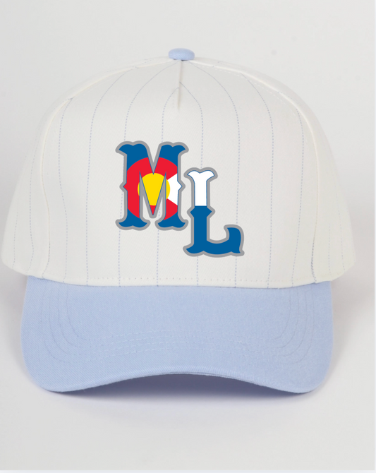 Mountain Lion Trucker Pinstripe Adjustable Hat