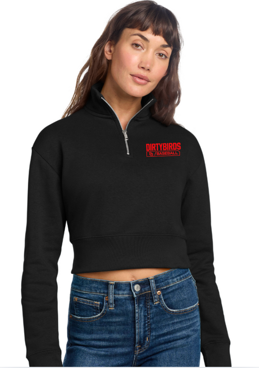 Dirtybirds Womens Cropped  District® Women’s V.I.T.™ Fleece 1/2-Zip