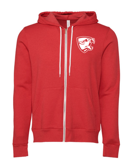 Mountain Lion Unisex Full Zip Hoodie Bella Canva 3739