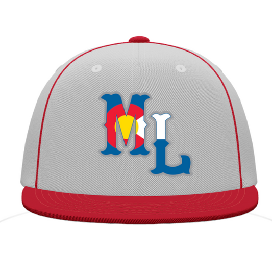 Mountain Lion Pacific Headwear Blue/Yellow Snapback with MLSUN