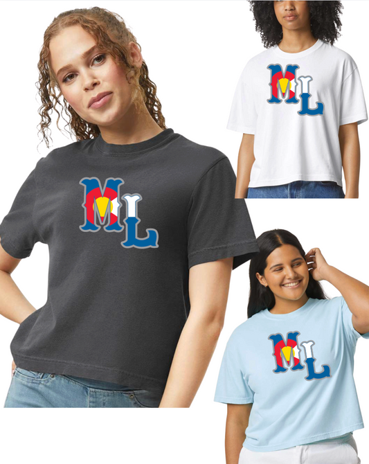 Womens Comfort Colors Crop Women's Garment-Dyed Heavyweight Boxy T-Shirt - 3023CL