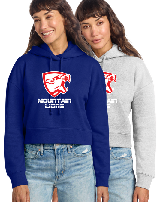 Womens Mountain Lion DT6101  District® Women’s V.I.T.™ Fleece Hoodie MLRED