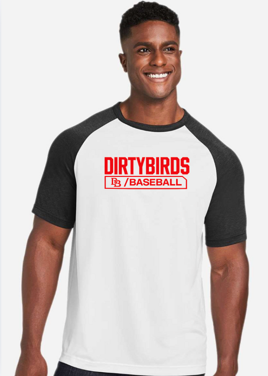 DIRTYBIRD  Unisex Zone Colorblock Raglan T-Shirt - TT62-