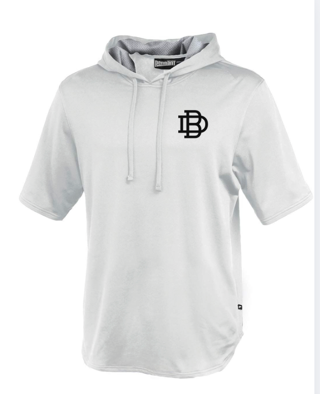 Dirtybird Short Sleeve Dry-FIT Hoodie Pennant 183  Grey  ADULT/YOUTH