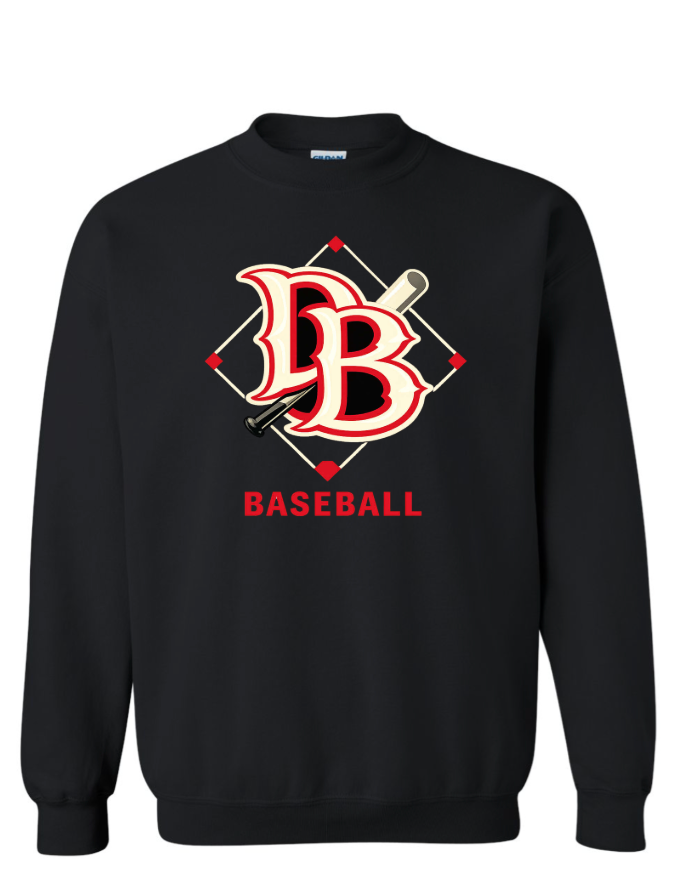 DIRTY BIRD GILDAN CREWNECK- BLACK