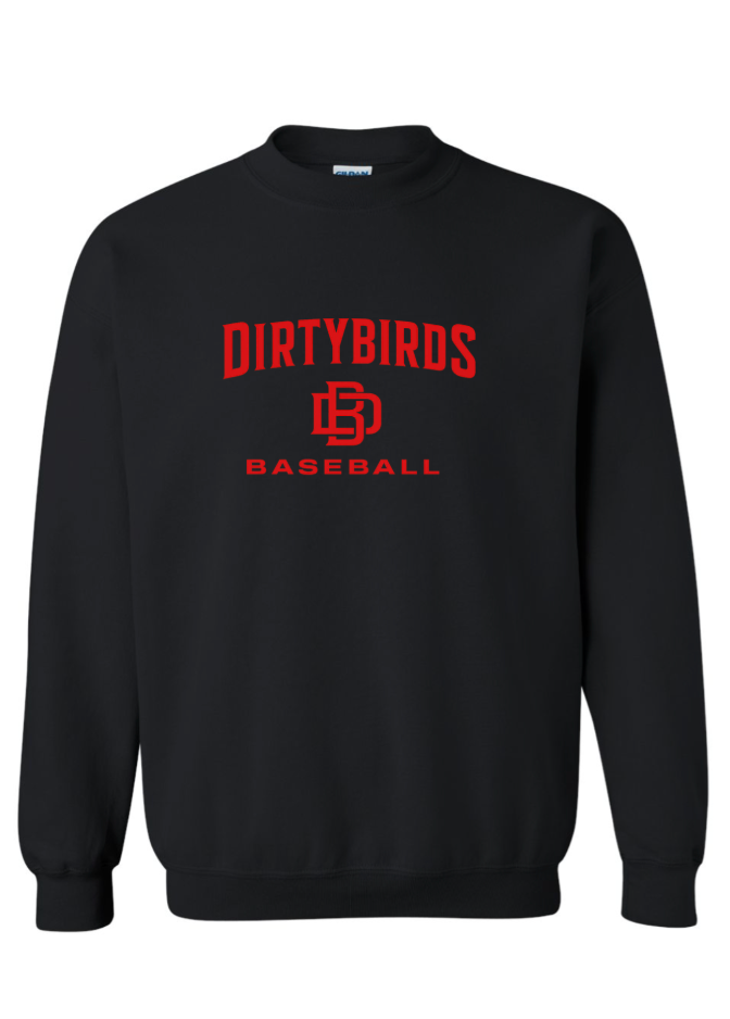 DIRTY BIRD GILDAN CREWNECK- BLACK